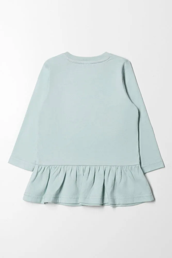Peplum T-Shirt Green