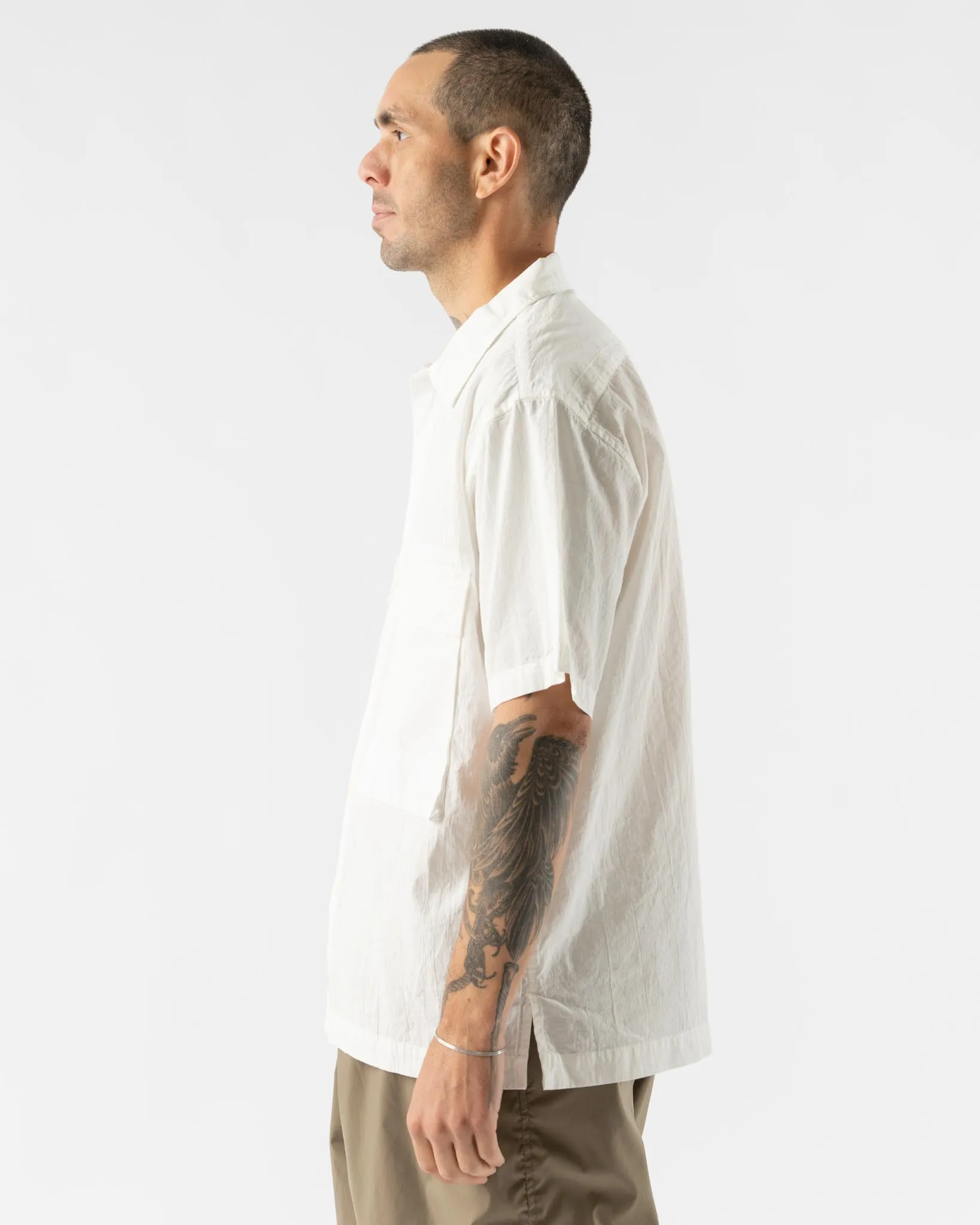 Pilgrim Surf   Supply Ivan Short Sleeve Shirt in White