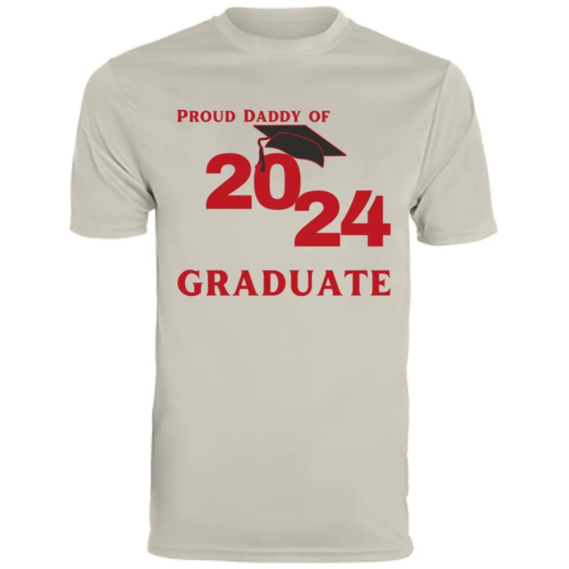 Proud Daddy -- 2024 Graduate -- Men's Moisture-Wicking Tee