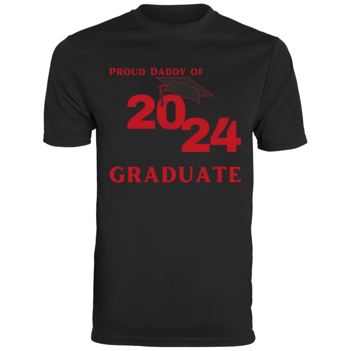 Proud Daddy -- 2024 Graduate -- Men's Moisture-Wicking Tee