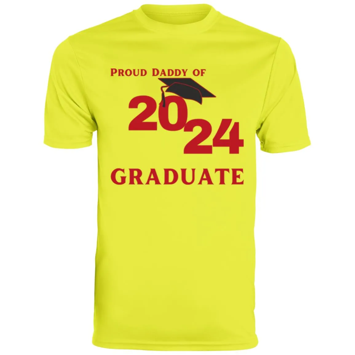 Proud Daddy -- 2024 Graduate -- Men's Moisture-Wicking Tee