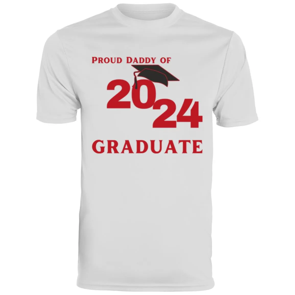 Proud Daddy -- 2024 Graduate -- Men's Moisture-Wicking Tee