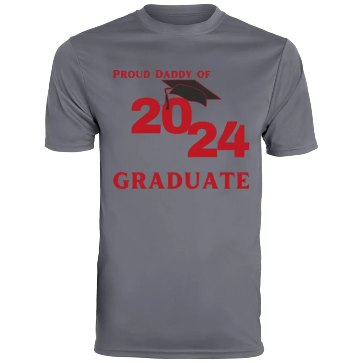 Proud Daddy -- 2024 Graduate -- Men's Moisture-Wicking Tee