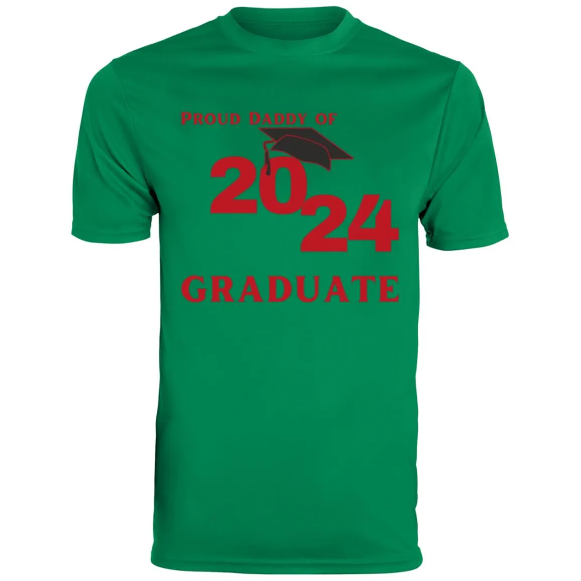 Proud Daddy -- 2024 Graduate -- Men's Moisture-Wicking Tee