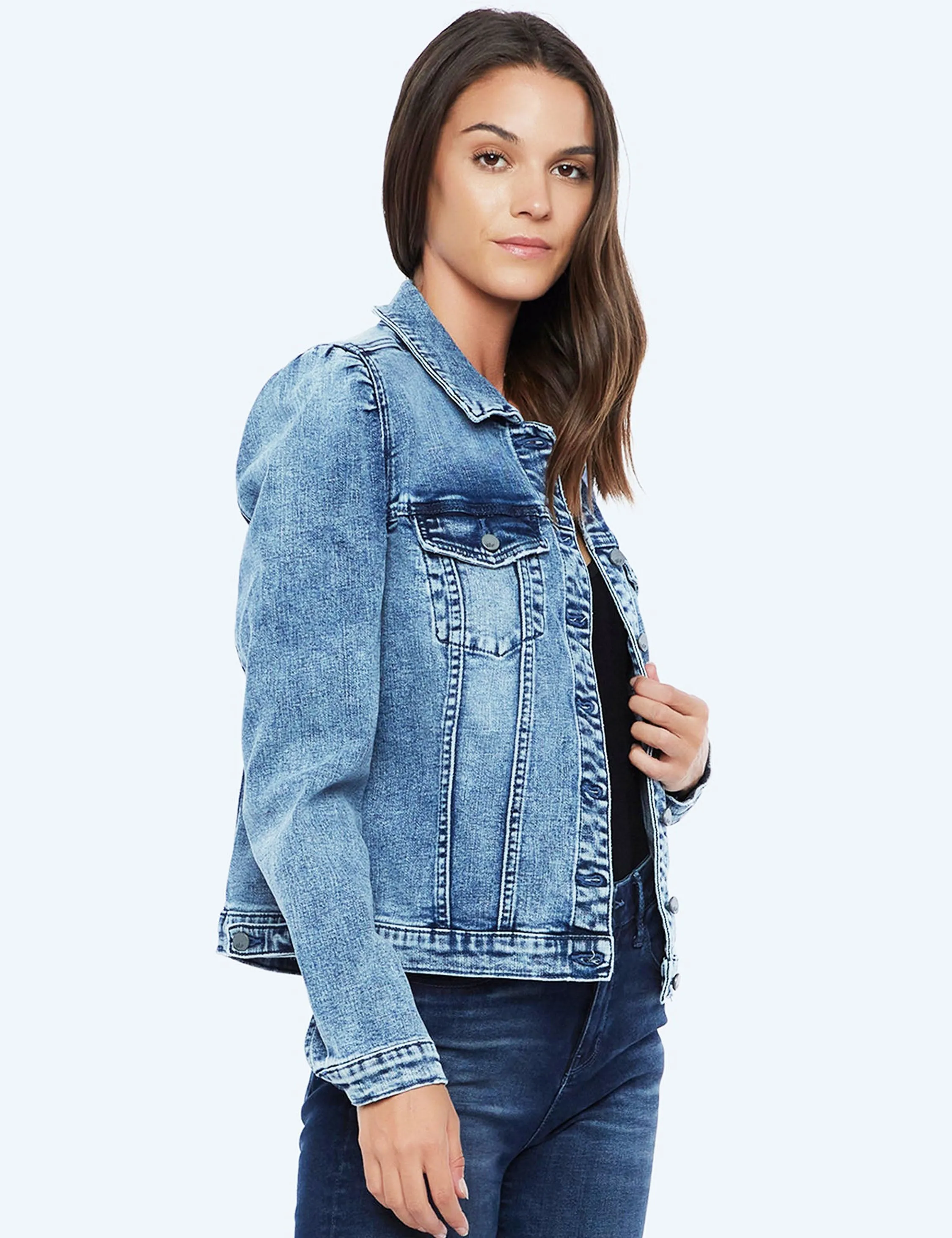 Puff Denim Jacket