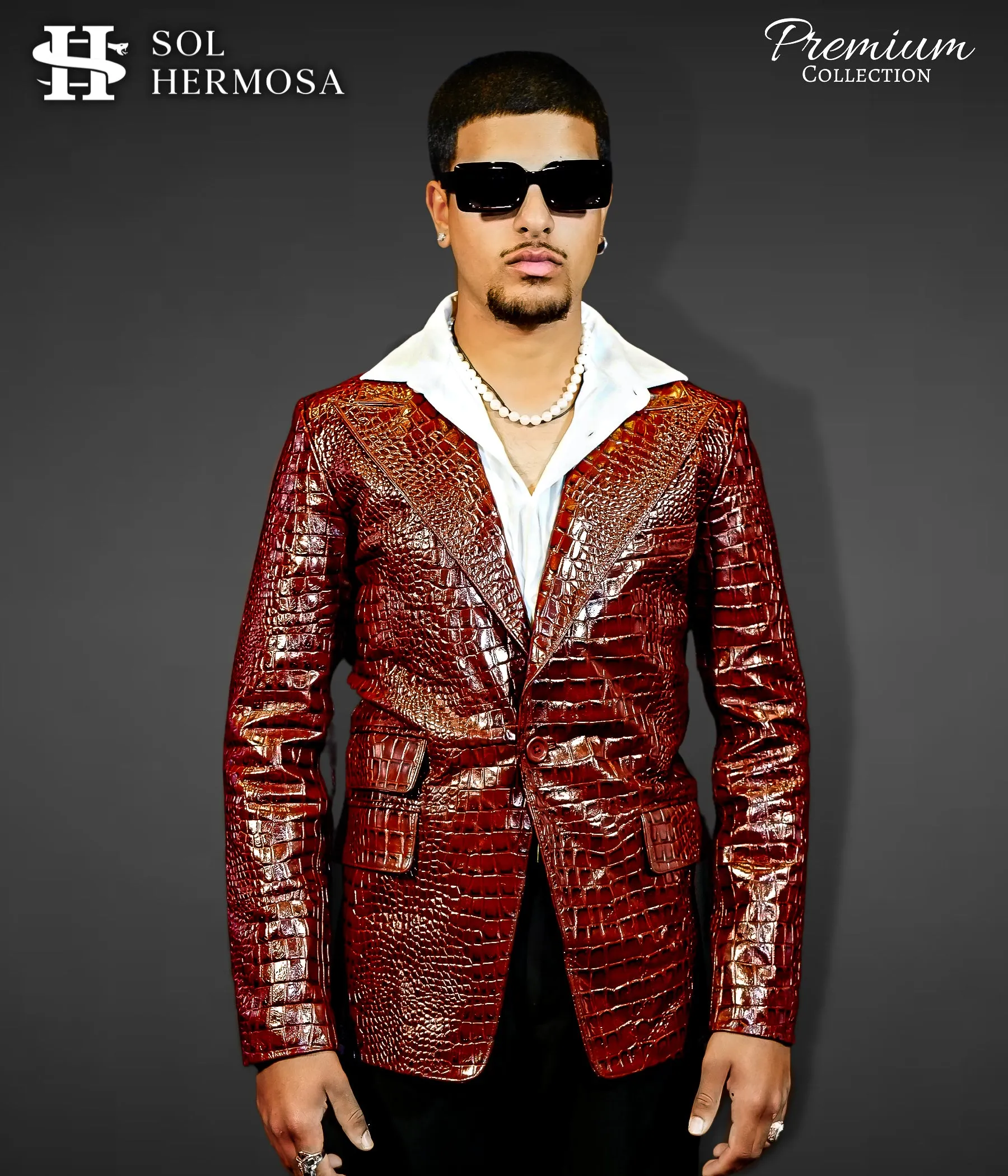 Real Leather Blazer For Men - Fernandez