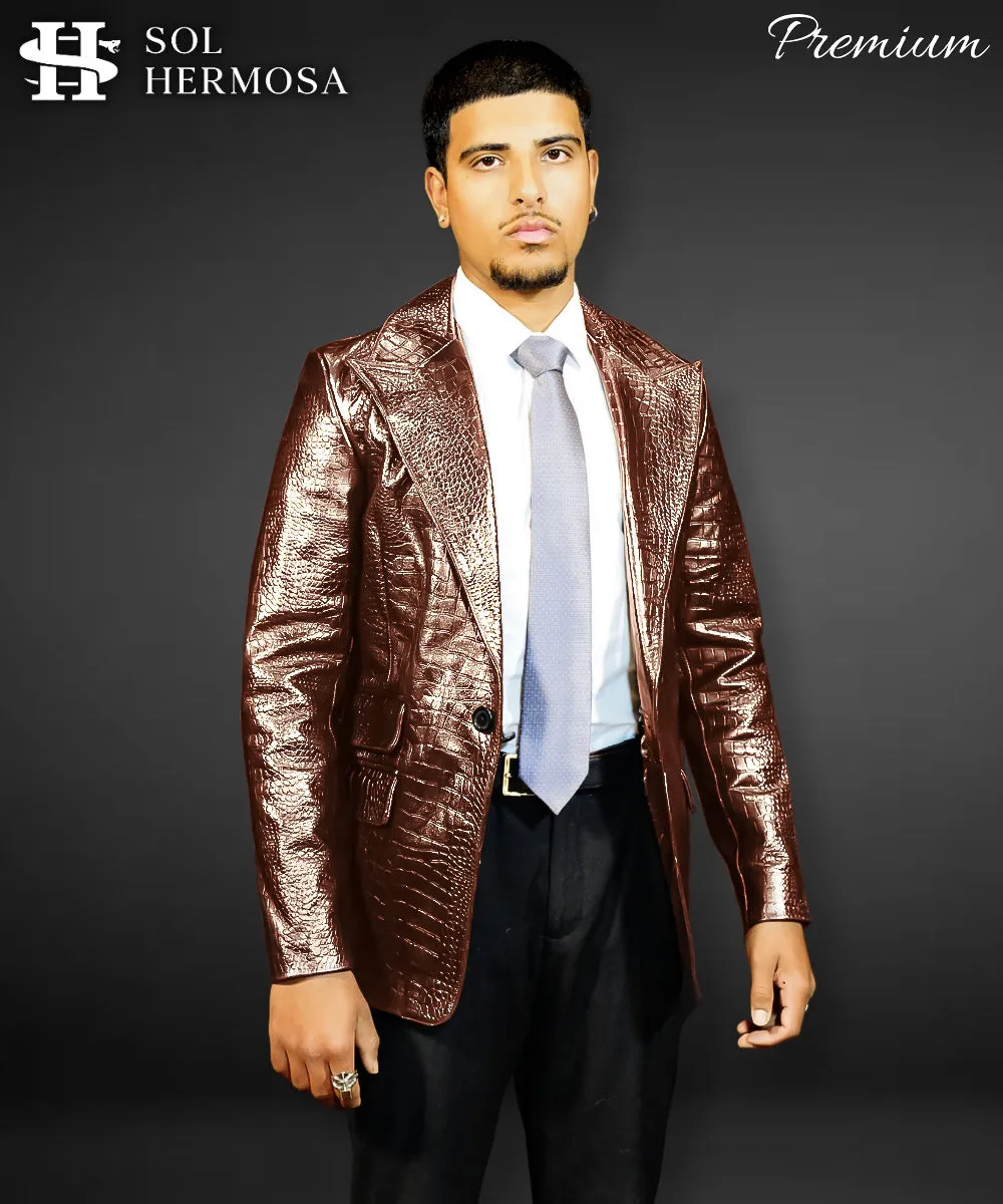 Real Leather Blazer For Men - Fernandez