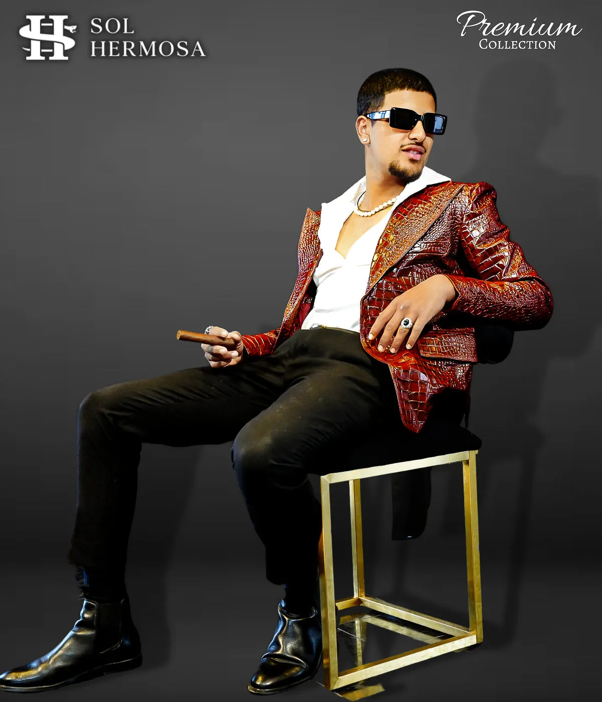 Real Leather Blazer For Men - Fernandez