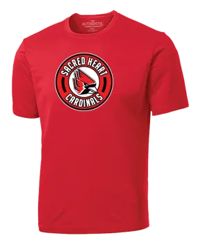 Sacred Heart Cardinals Youth Dri-Fit T-Shirt with Printed Logo