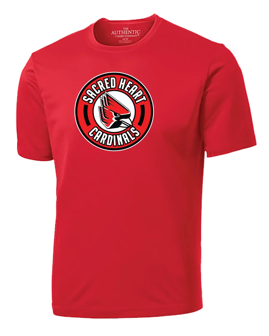 Sacred Heart Cardinals Youth Dri-Fit T-Shirt with Printed Logo