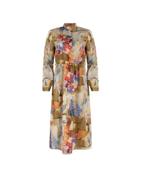 Sash Waisted Midi Dress