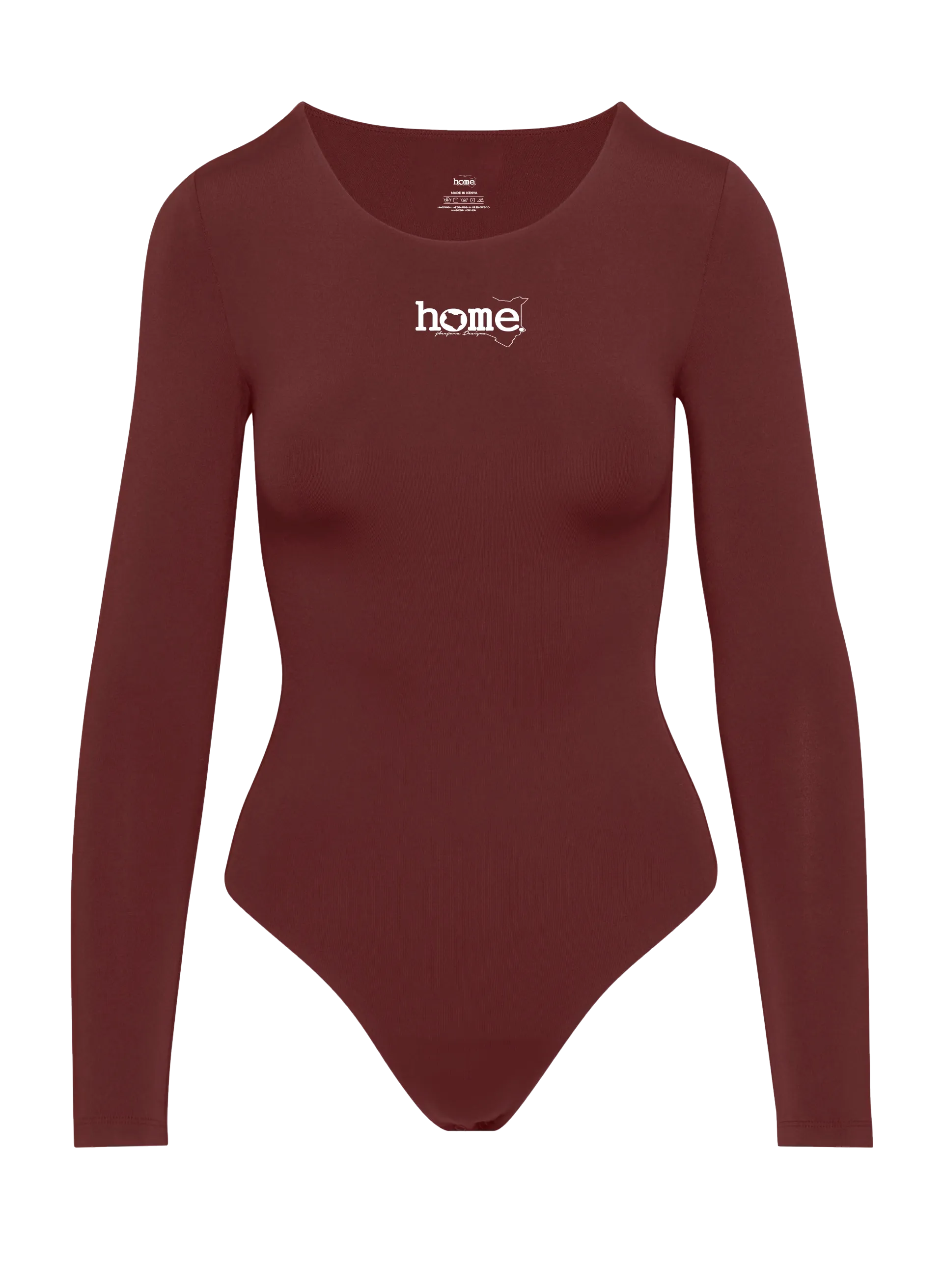 Simple Life Scoop Neck Bodysuit - Maroon