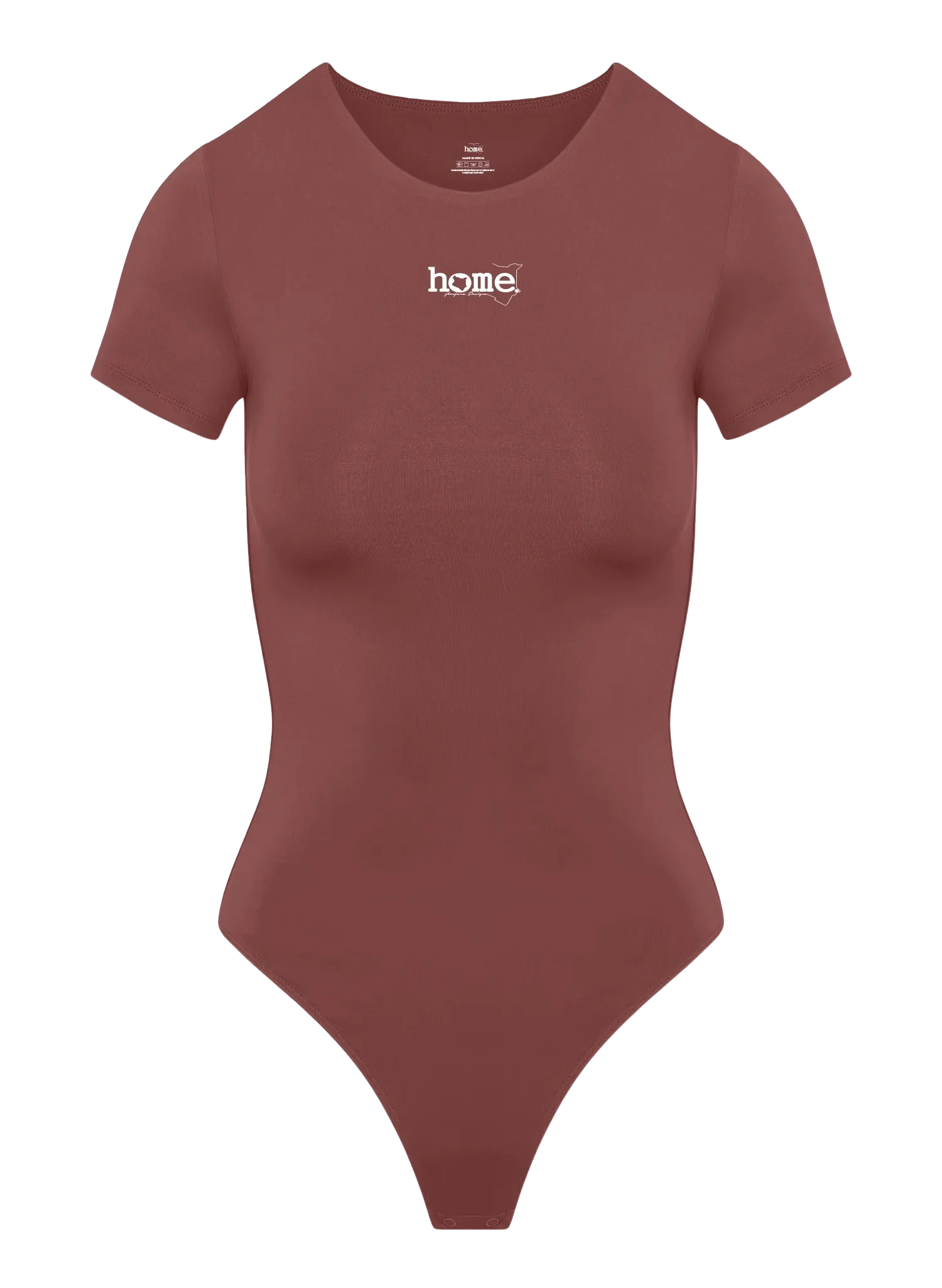 Simple Life Scoop Neck Bodysuit - Maroon