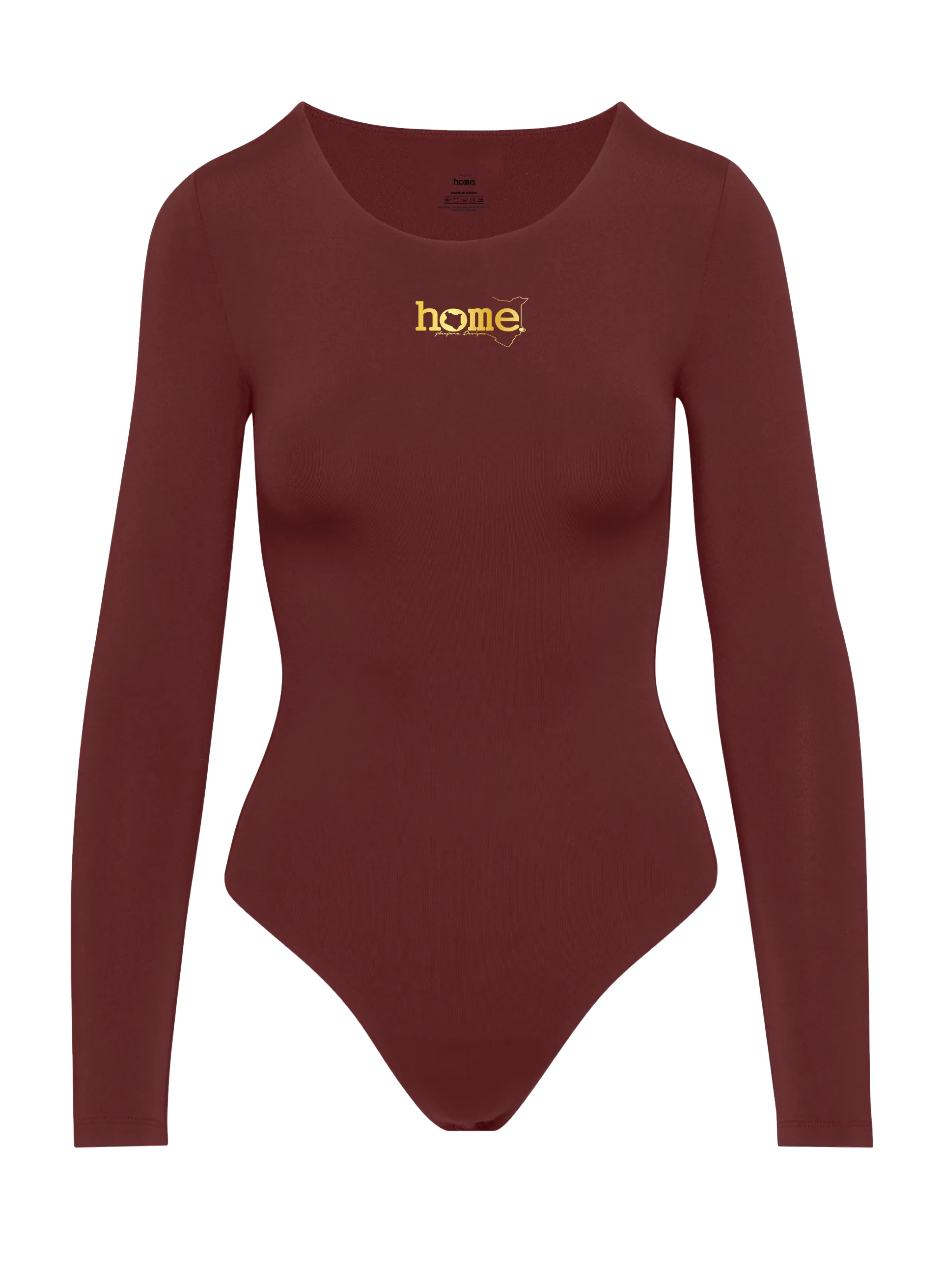 Simple Life Scoop Neck Bodysuit - Maroon