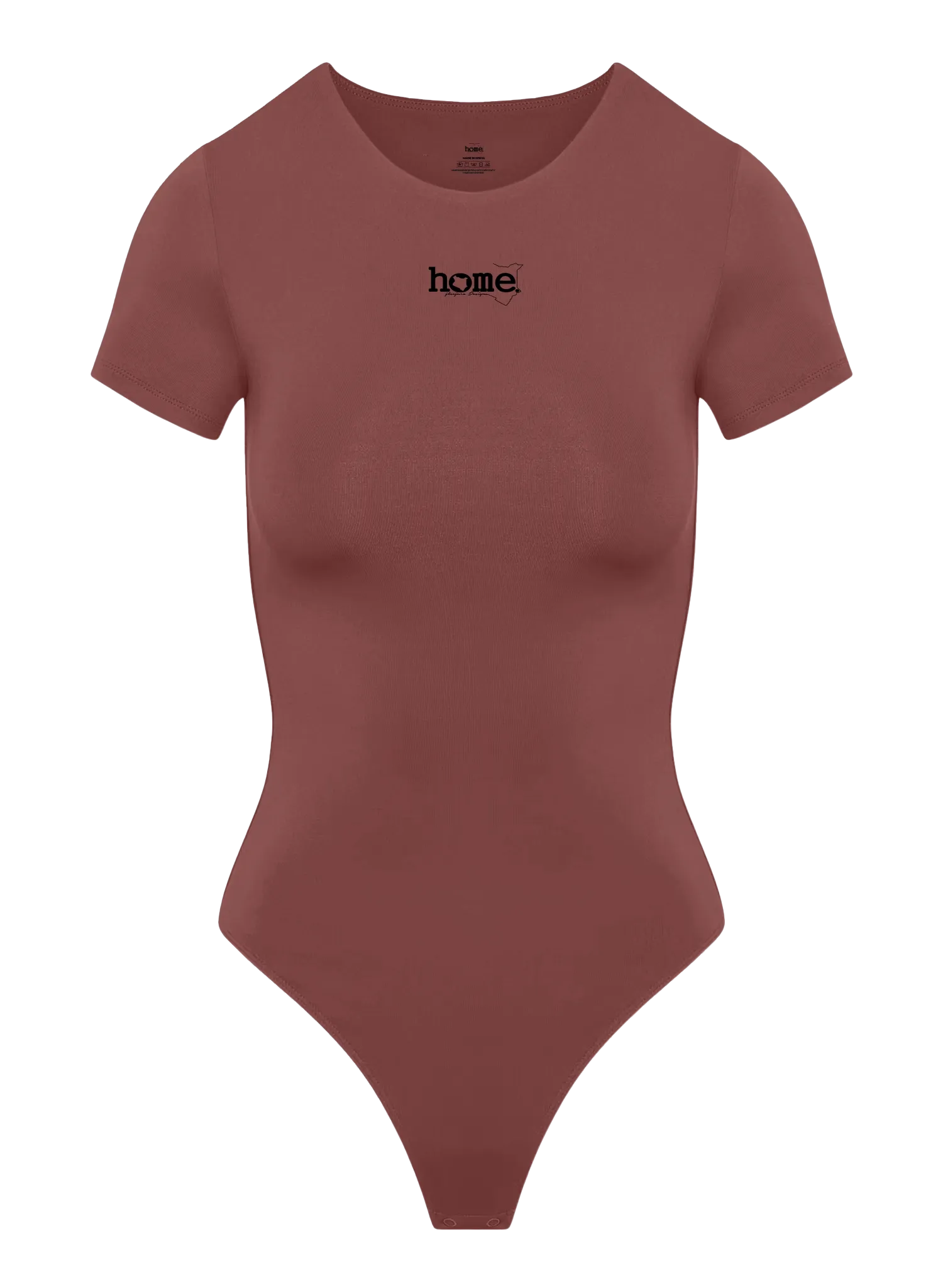 Simple Life Scoop Neck Bodysuit - Maroon