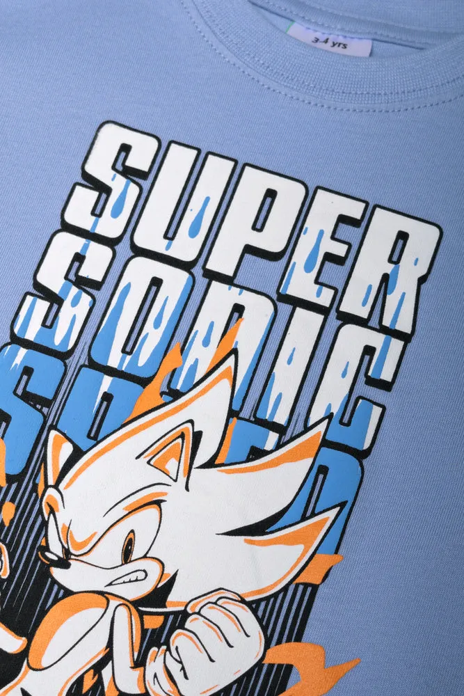 Sonic Long Sleeve T-Shirt Blue