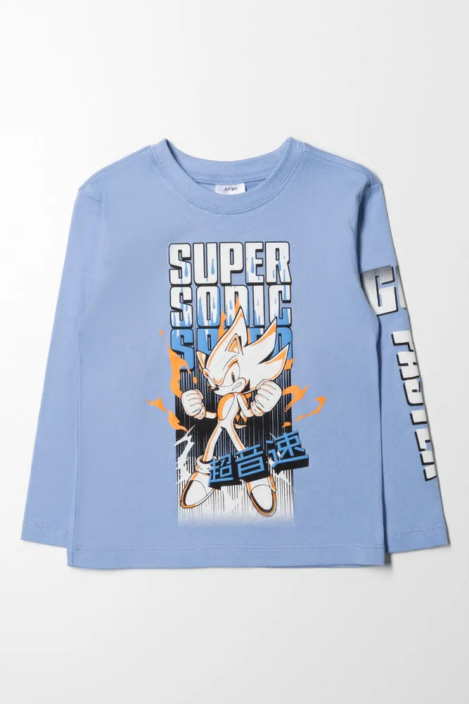 Sonic Long Sleeve T-Shirt Blue