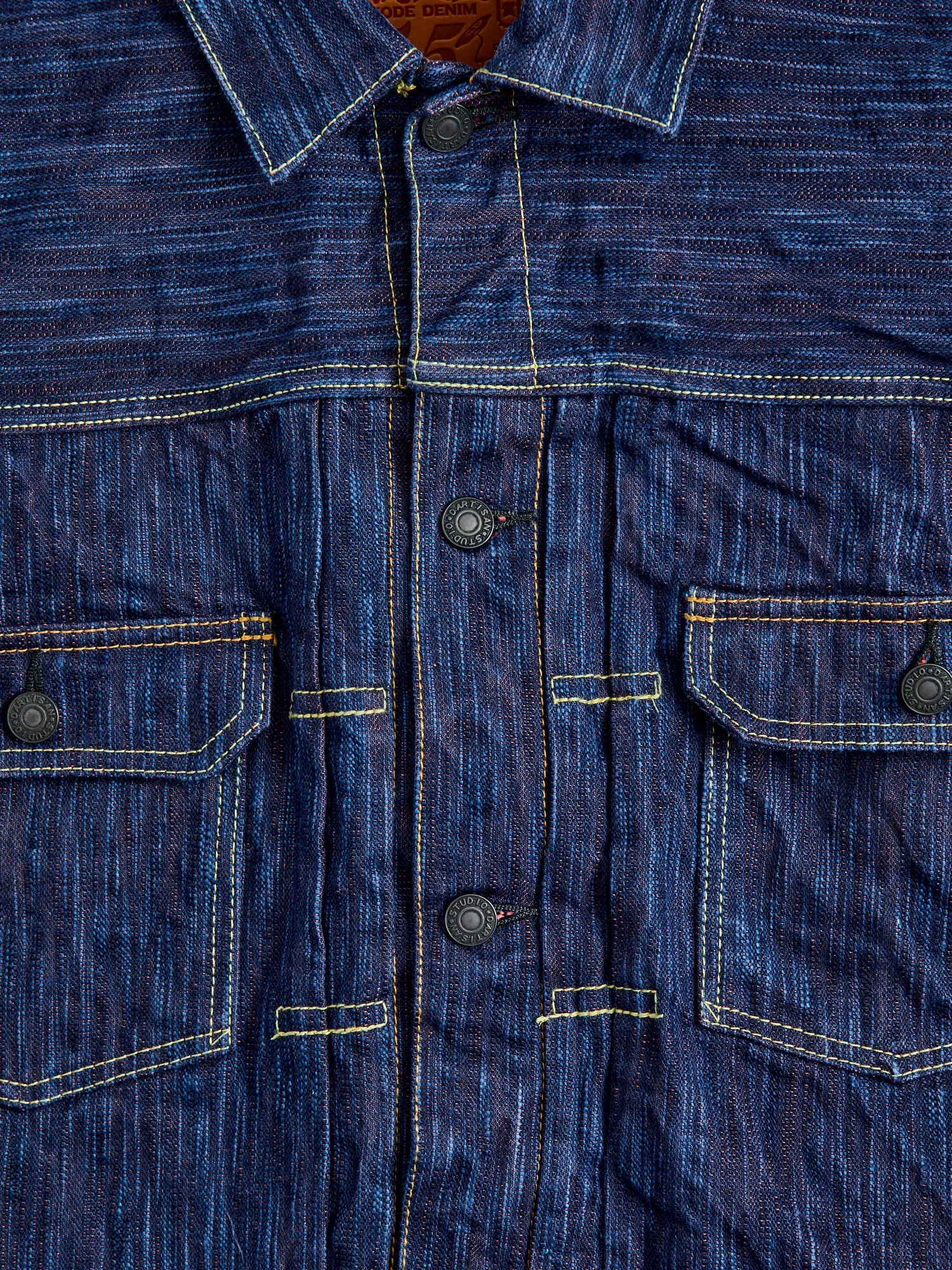 SP-088 "Tokushima Hinode-Awa Shoai" 45th Anniversary 15oz Selvedge Denim Type-2 Jacket in Indigo