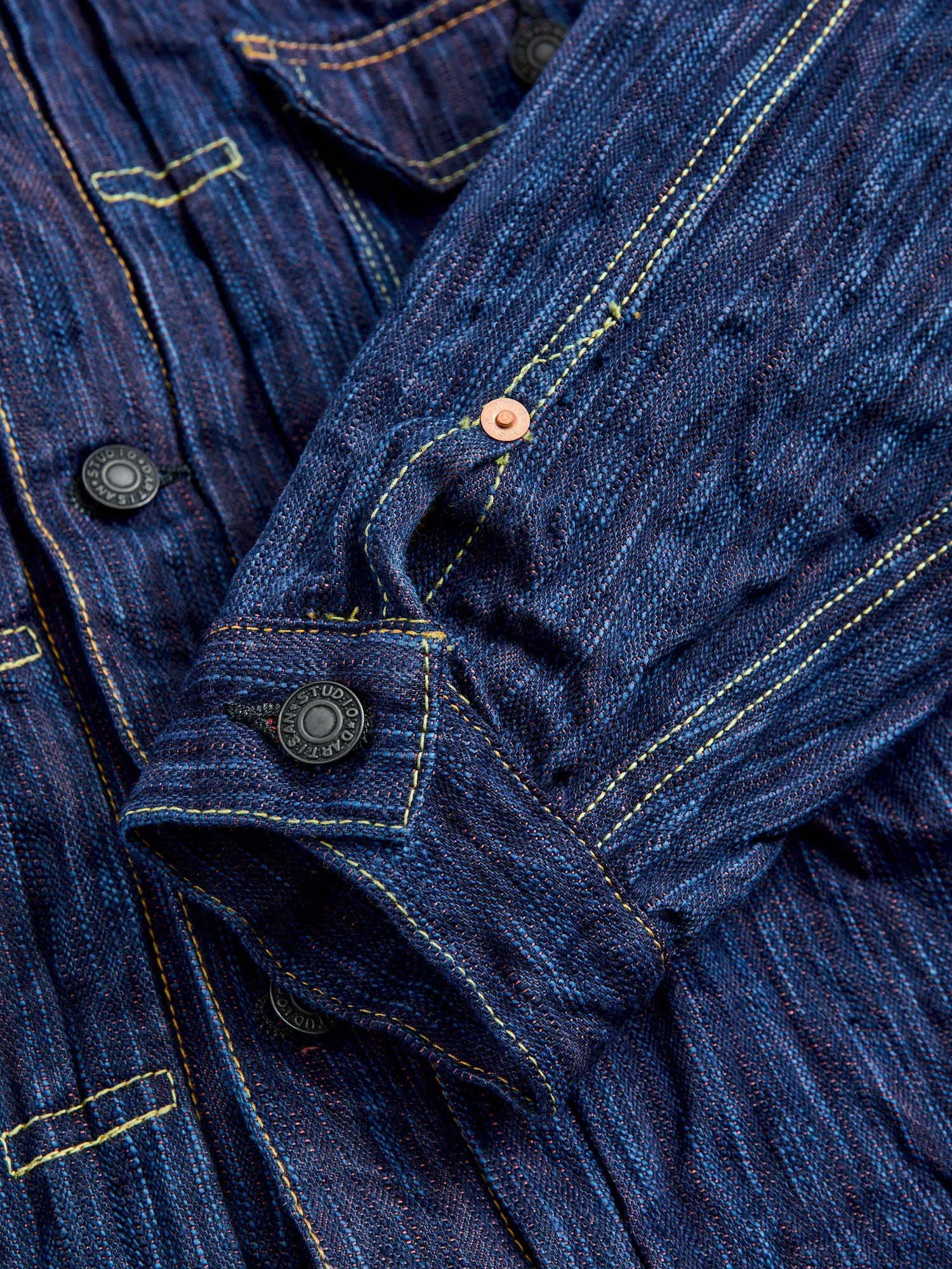 SP-088 "Tokushima Hinode-Awa Shoai" 45th Anniversary 15oz Selvedge Denim Type-2 Jacket in Indigo