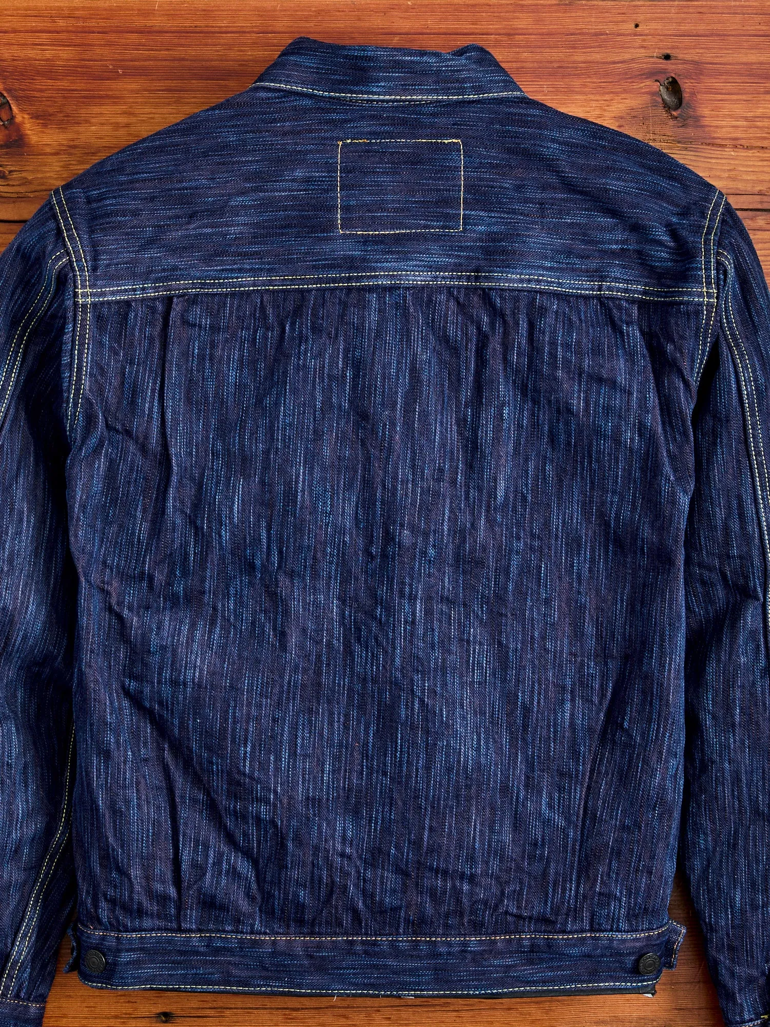 SP-088 "Tokushima Hinode-Awa Shoai" 45th Anniversary 15oz Selvedge Denim Type-2 Jacket in Indigo