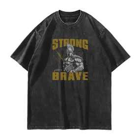 Spartan Brave Strong Washed T-Shirt