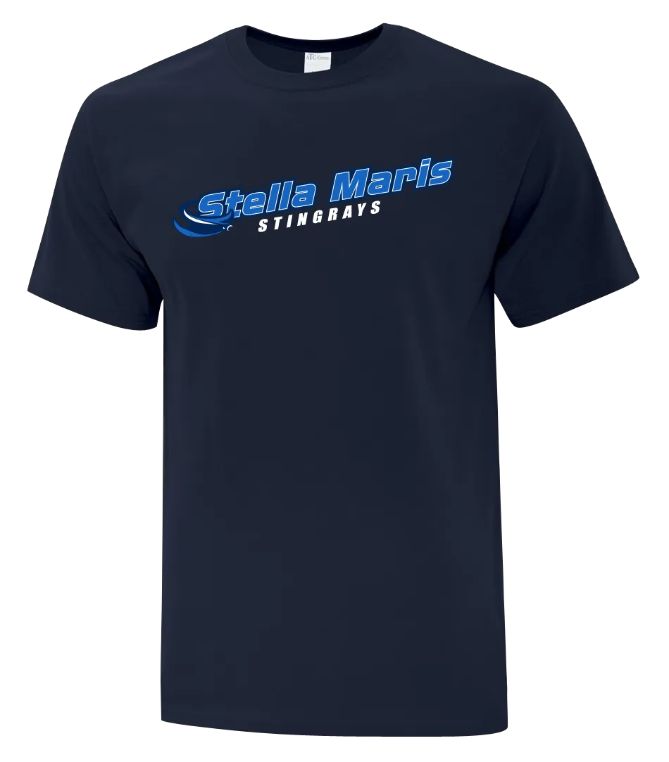Stella Maris Stingrays Youth Cotton T-Shirt with Printed Logo