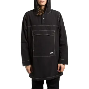 STÜSSY NYLON PULLOVER PARKA // BLACK