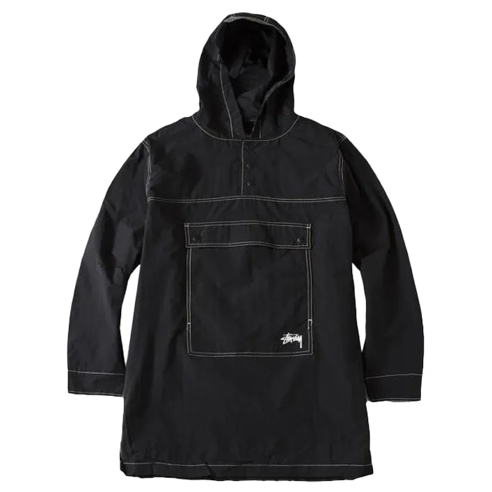 STÜSSY NYLON PULLOVER PARKA // BLACK