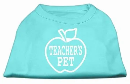 Teachers Pet Screen Print Shirt Aqua XS (8)