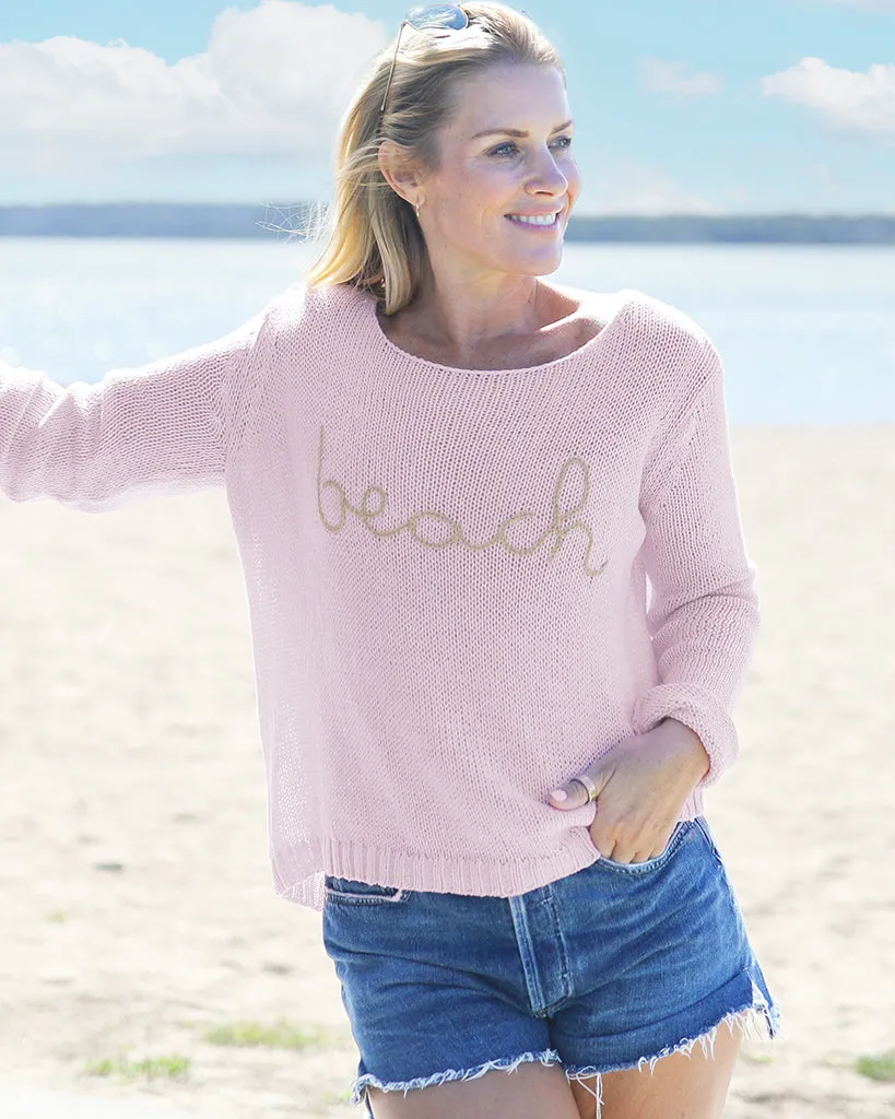 TO THE BEACH CREW COTTON
