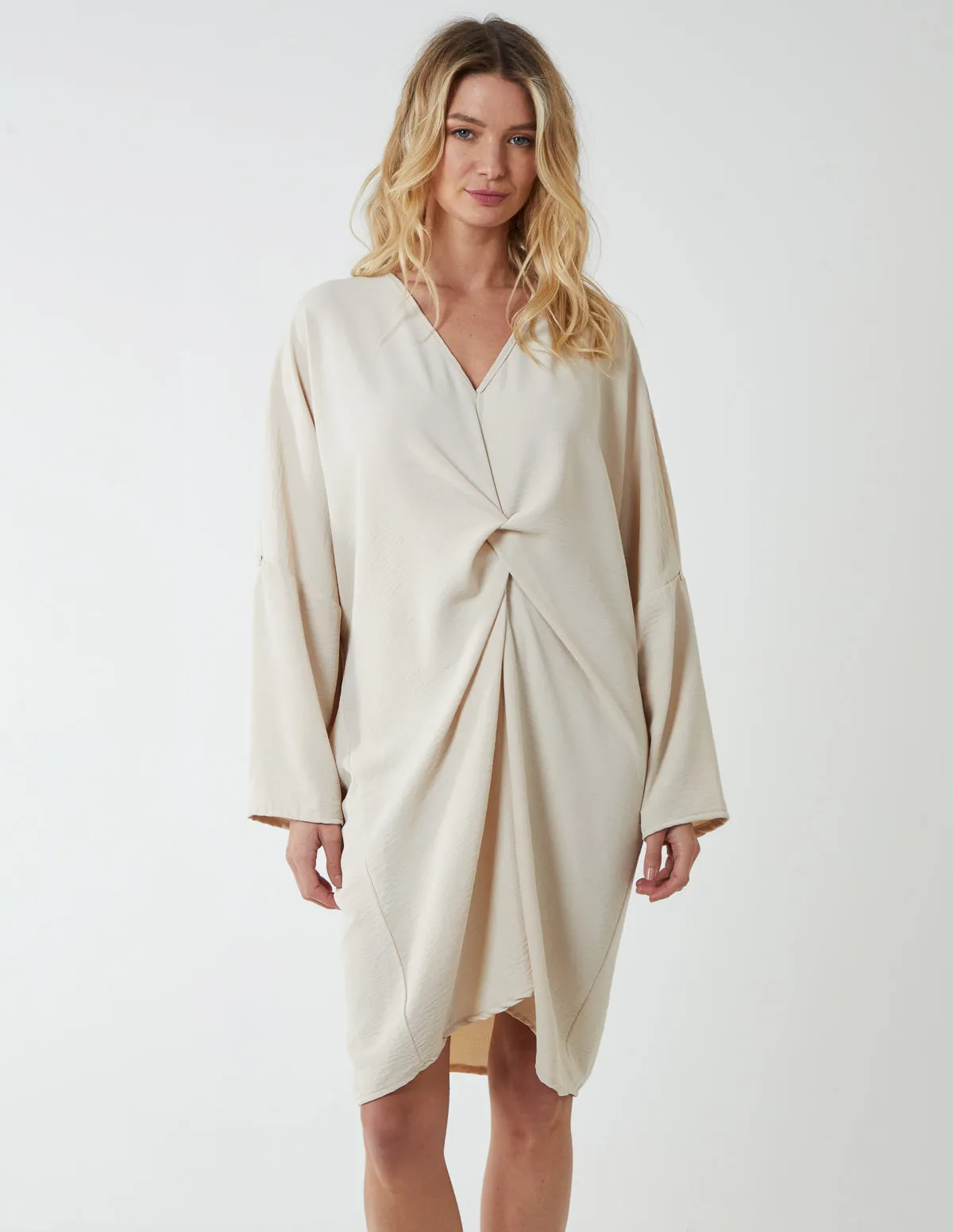 Twist Front Tunic Dress