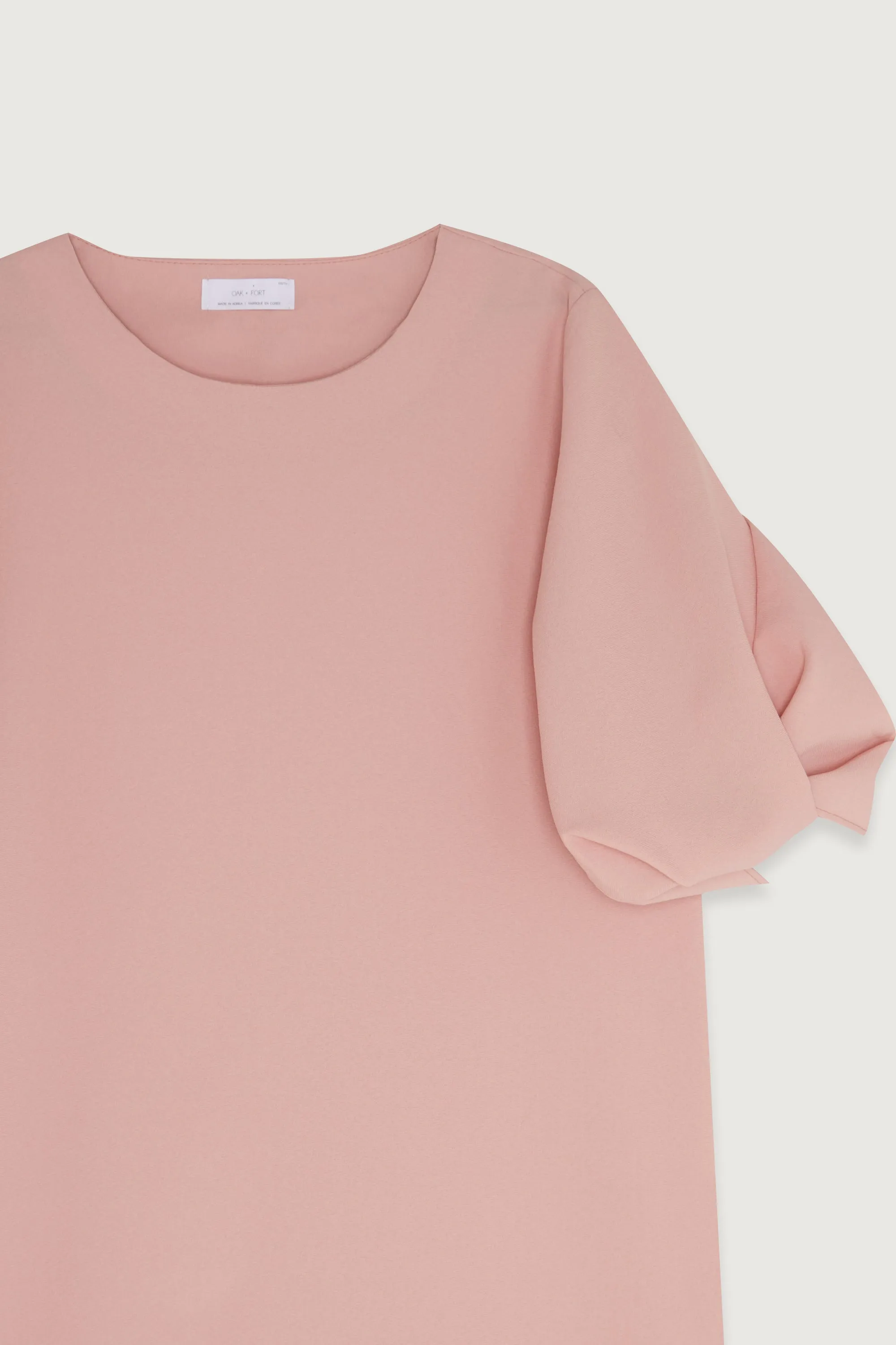TWIST PUFF SLEEVE MIDI DRESS