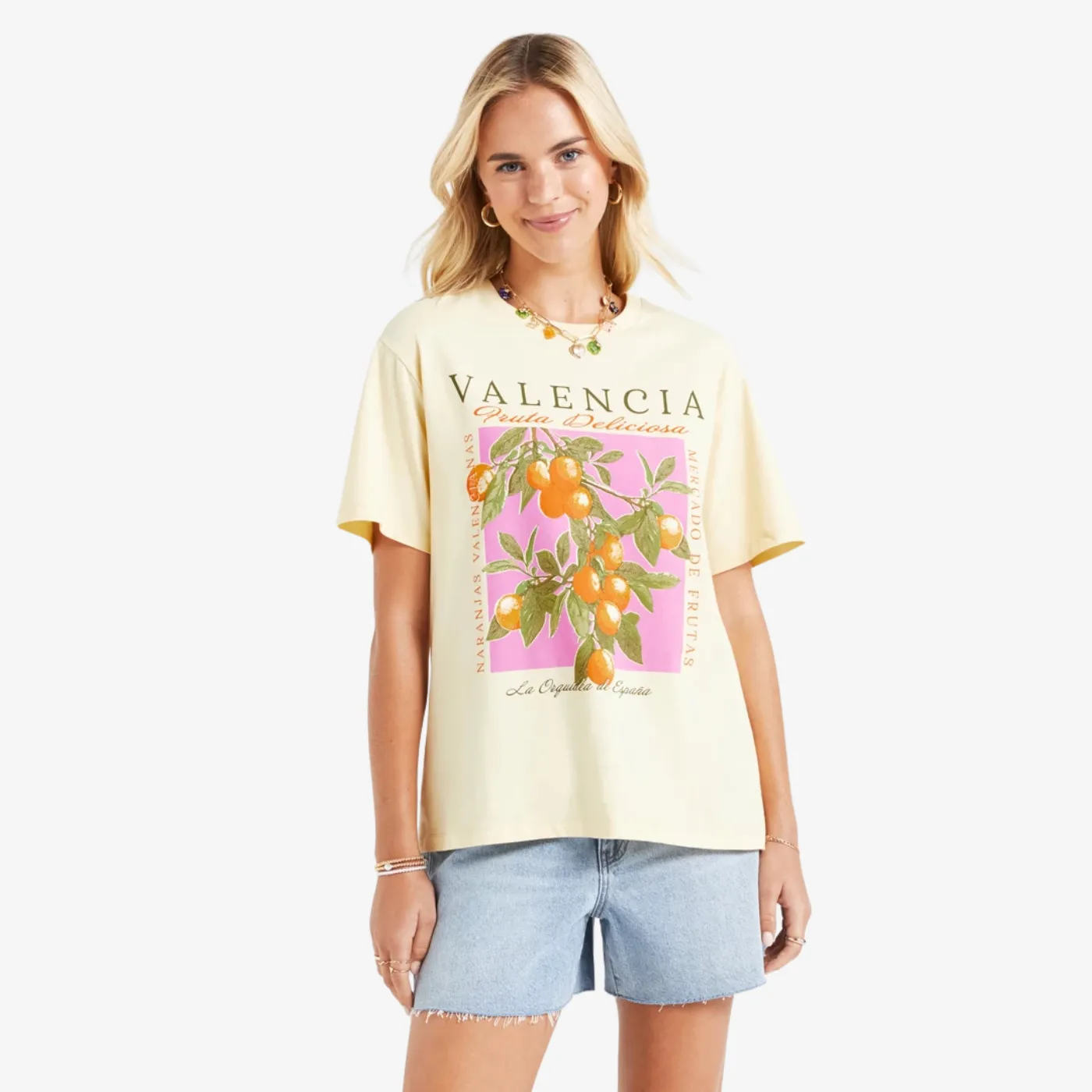 Valencia Oversized Graphic Printed Tshirt