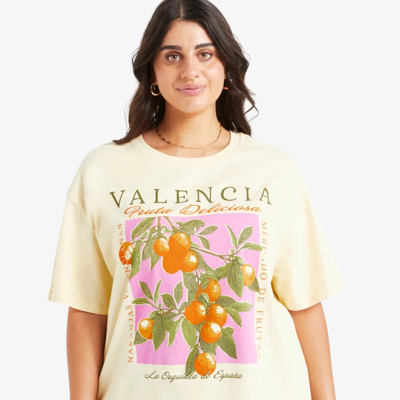Valencia Oversized Graphic Printed Tshirt