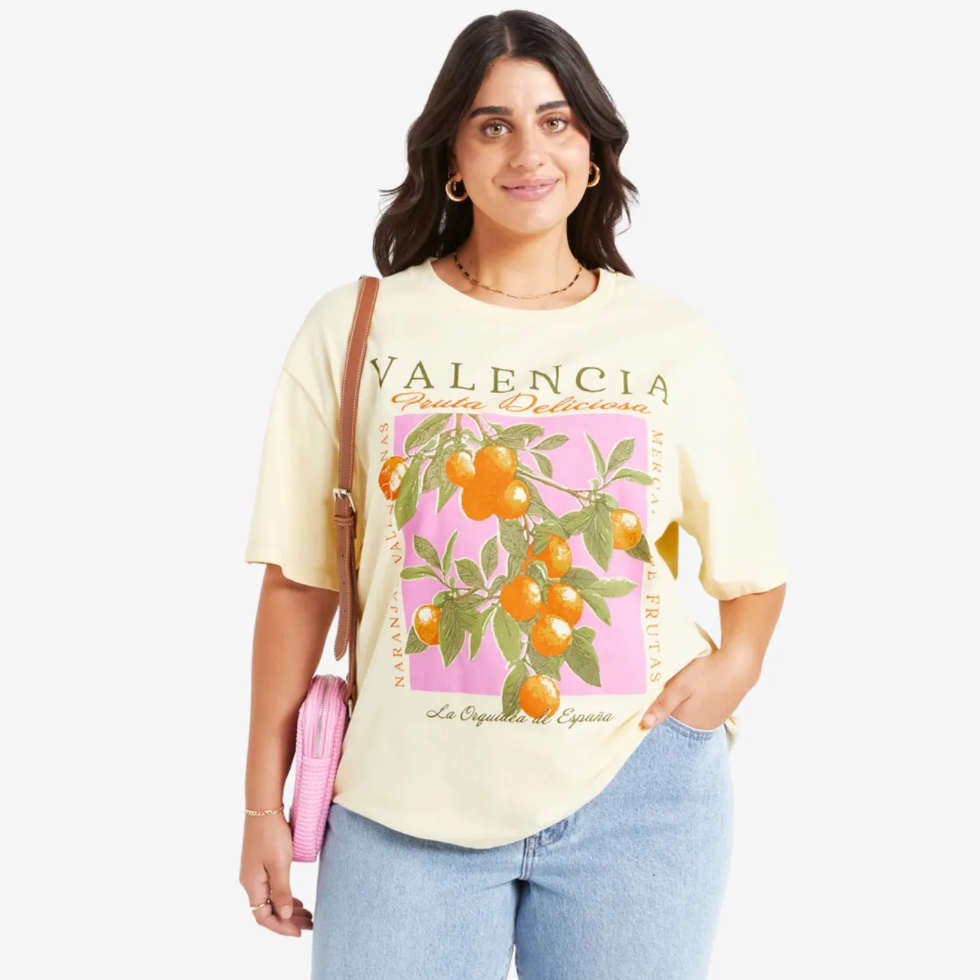 Valencia Oversized Graphic Printed Tshirt