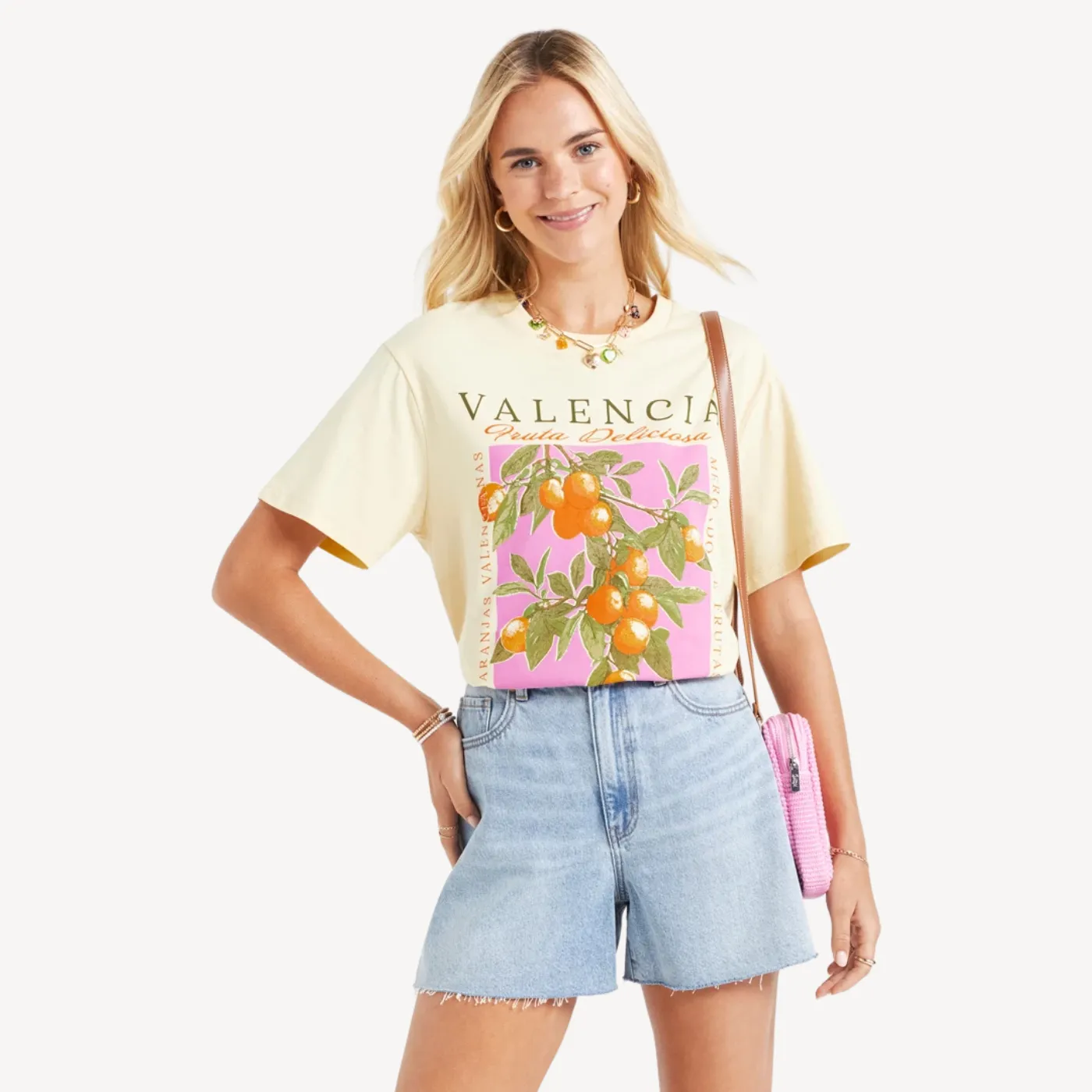 Valencia Oversized Graphic Printed Tshirt