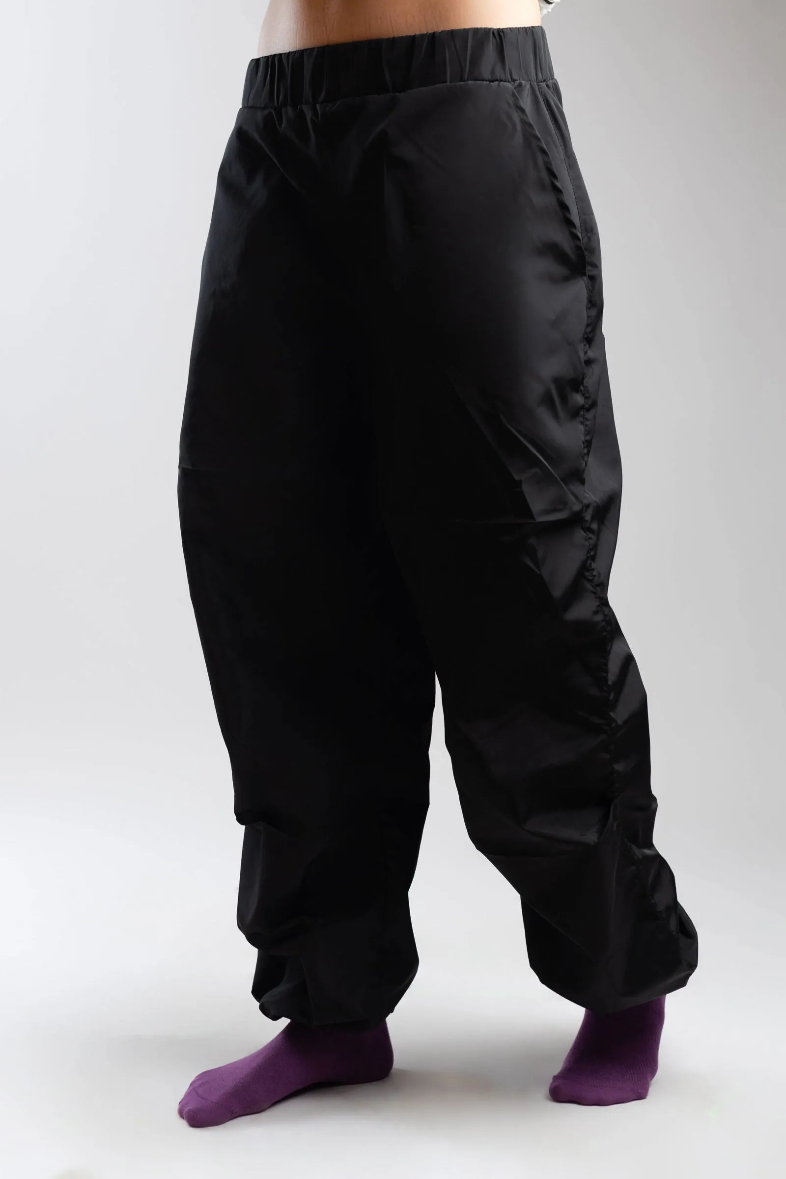 Waterproof Parachute Pants-Black