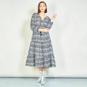 Zebra print boho maxi dress wholesale